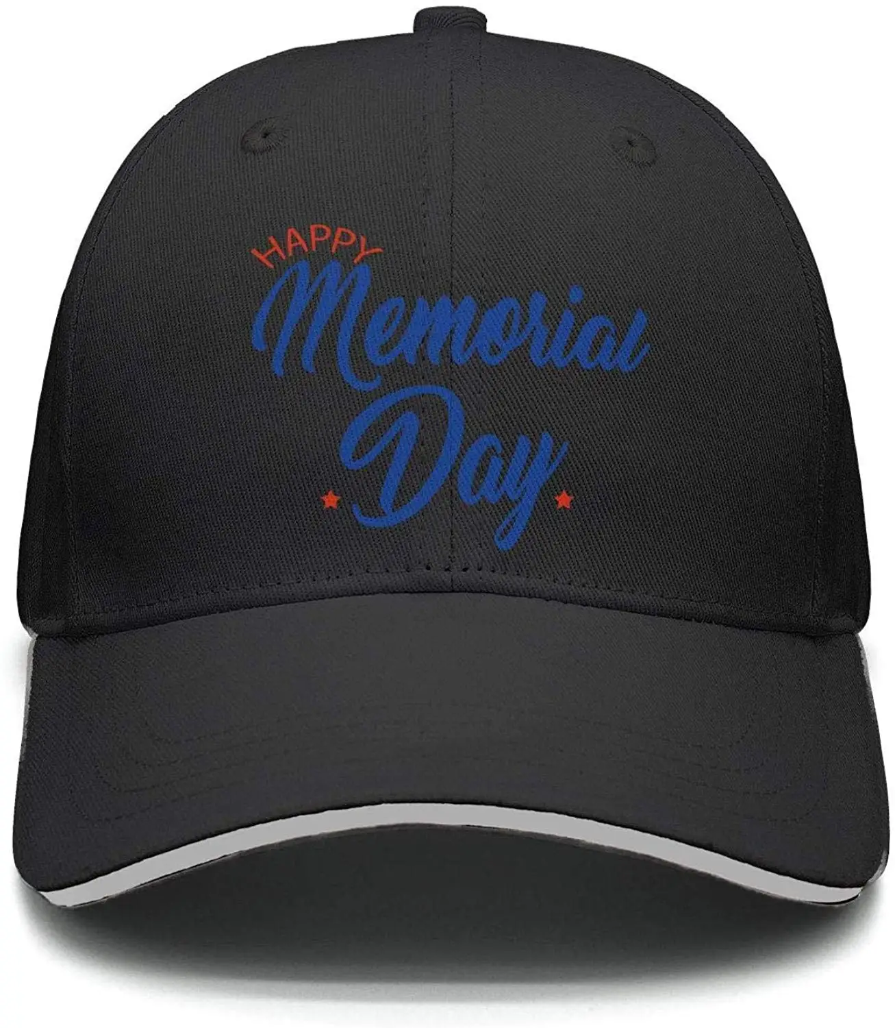 TSDFCHappy Memorial Day синие мужские модные регулируемые сетчатые спортивные Хлопковые бейсболки, шапки