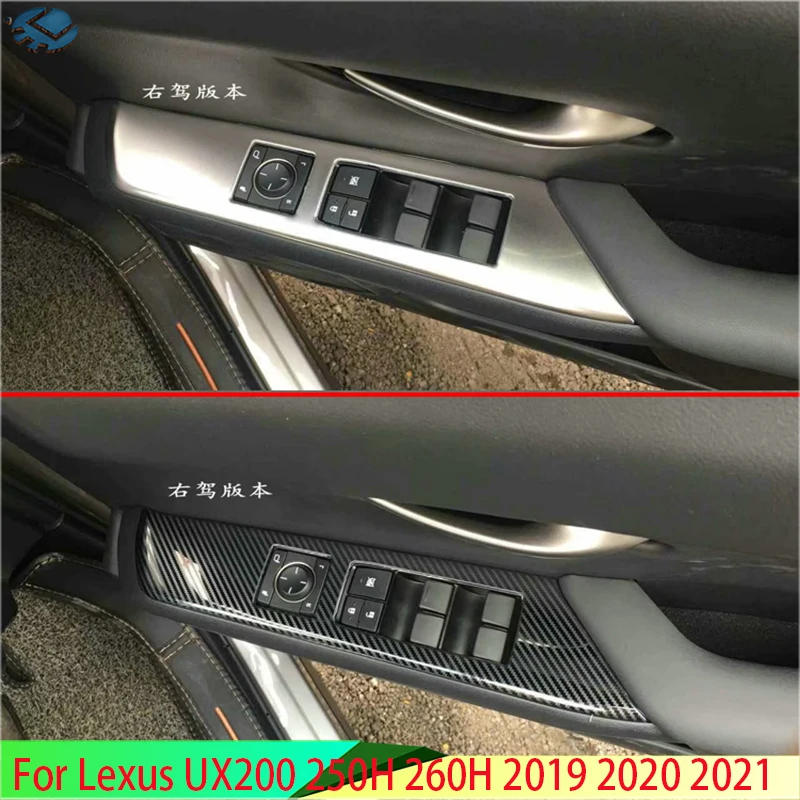 

For Lexus UX200 250H 260H 2019 2020 2021 Door Window Armrest Cover Switch Panel Trim Molding Garnish Only Fit Right Hand Drive