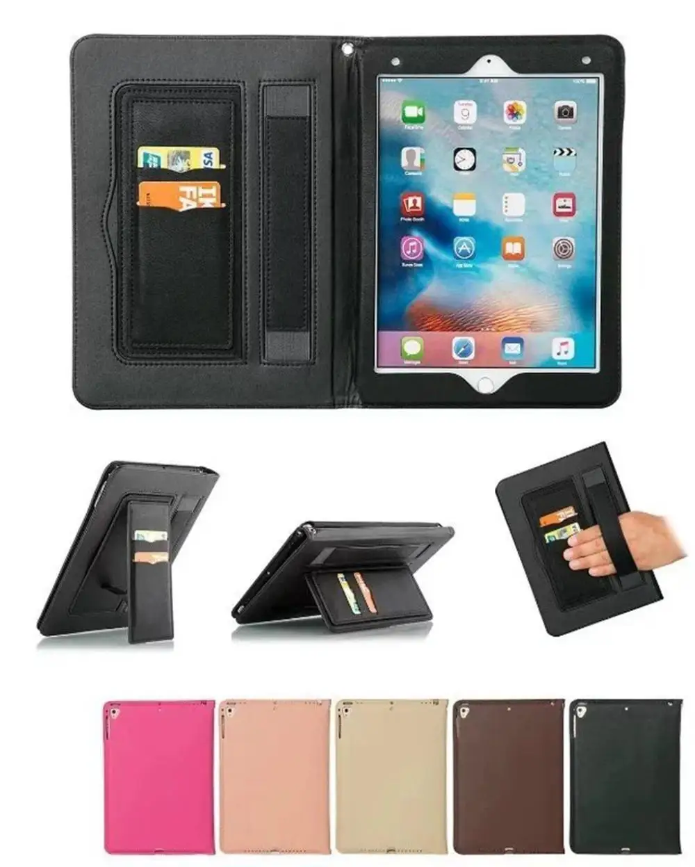 

Case for iPad mini 1 2 3 PU Leather Smart Cover Case Stand Sleep/ Wake function Cover for iPad A1599 A1600 A1601+Stylus Pen+Gift