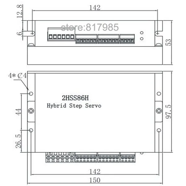 DC замкнутый контур шаговый двигатель 86HB250-156B+ HB860H шагового двигателя 12.5N.m(Национальная ассоциация владельцев электротехнических 86 Гибридный замкнутый контур 2-фазный шаговый мотор драйвер