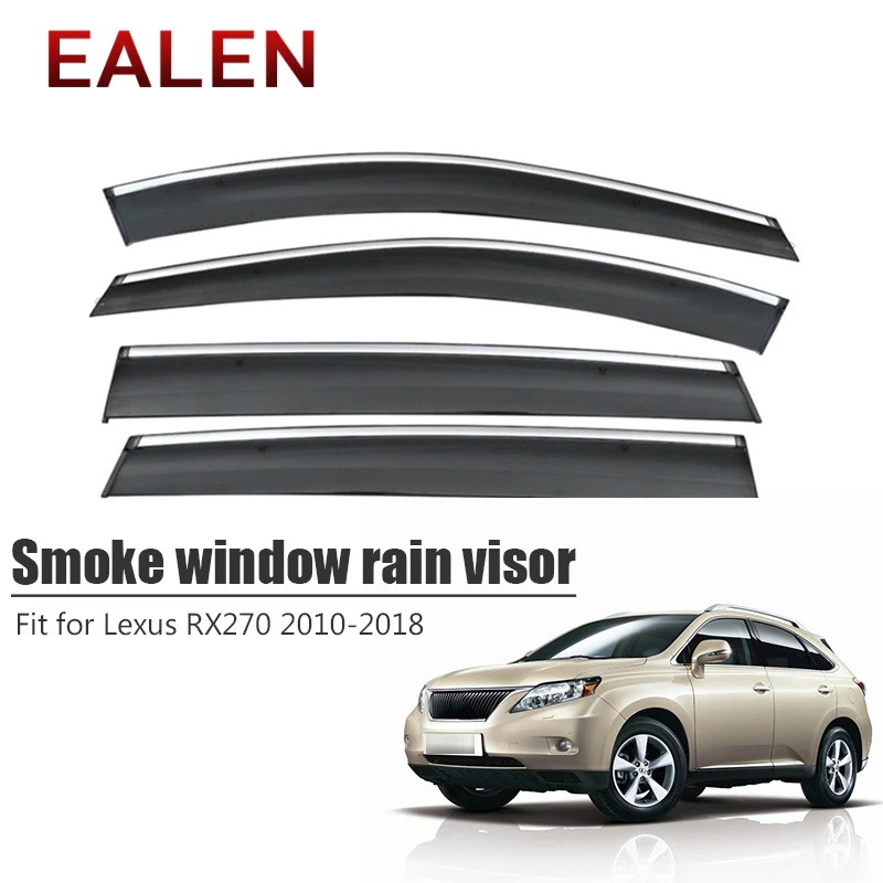 EALEN для Lexus RX270/RX350 2010 2011 2012 2013 ABS автомобильные аксессуары 4 шт./1 Набор дыма козырек на ветровом стекле