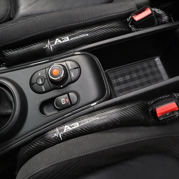 

Carbon Fiber Leakproof Protective Seat Gap Car Cover Pad for Audi A3 8p 8v 8l Accessories Car Styling