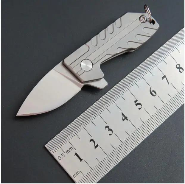 Serge EF60 Bean складной нож титановая ручка+ D2 лезвие охотничий нож для использования на открытом воздухе кемпинг выживания карманный инструмент нож - Цвет: A1