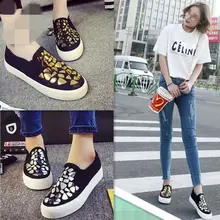 Sycatree/Модная женская летняя простая Роскошная обувь для отдыха с блестками; спортивная обувь на плоской подошве для девочек; студенческие лоферы; женская обувь без застежки