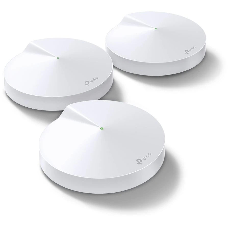 Бесшовный Mesh роутер TP-Link Deco M5(DECO M5(3-PACK) AC1300 10/100/1000BASE-TX белый(упак.:3шт