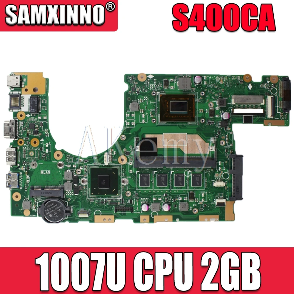 S400CA Moederbord Met 1007U Cpu 2 Gb Moederbord Voor Asus S400 S400C S400CA S500CA S500C Laptop Moederbord S400CA Moederbord Met 1007U Cpu 2 Gb Moederbord Voor Asus S400 S400C S400CA S500CA S500C Laptop Moederbord