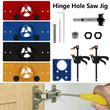 

NEW Concealed 35MM Cup Style Hinge Jig Boring Hole Drill Guide + Forstner Bit Wood Cutter Carpenter Woodworking DIY Tools