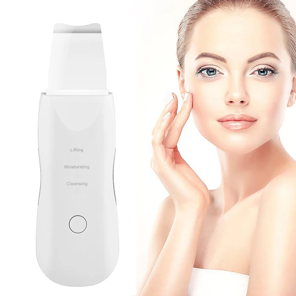 Professional Ultrasonic Facial Skin Scrubber Ion Deep Face Cleaning