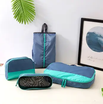 

Travel storage bag four-piece light waterproof bag finishing bag travel travel clothing wash pack