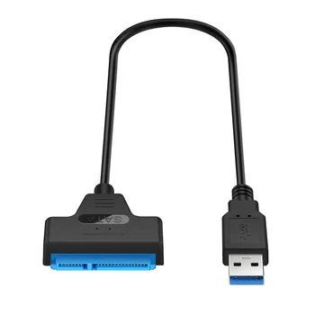 

Sata Iii Usb 3.0 Cable Adapter External Hard Drive Usb To Serial Ata 22Pin Converter Hard Disk W/Uasp For 2.5inch Hdd/Ssd 50cm