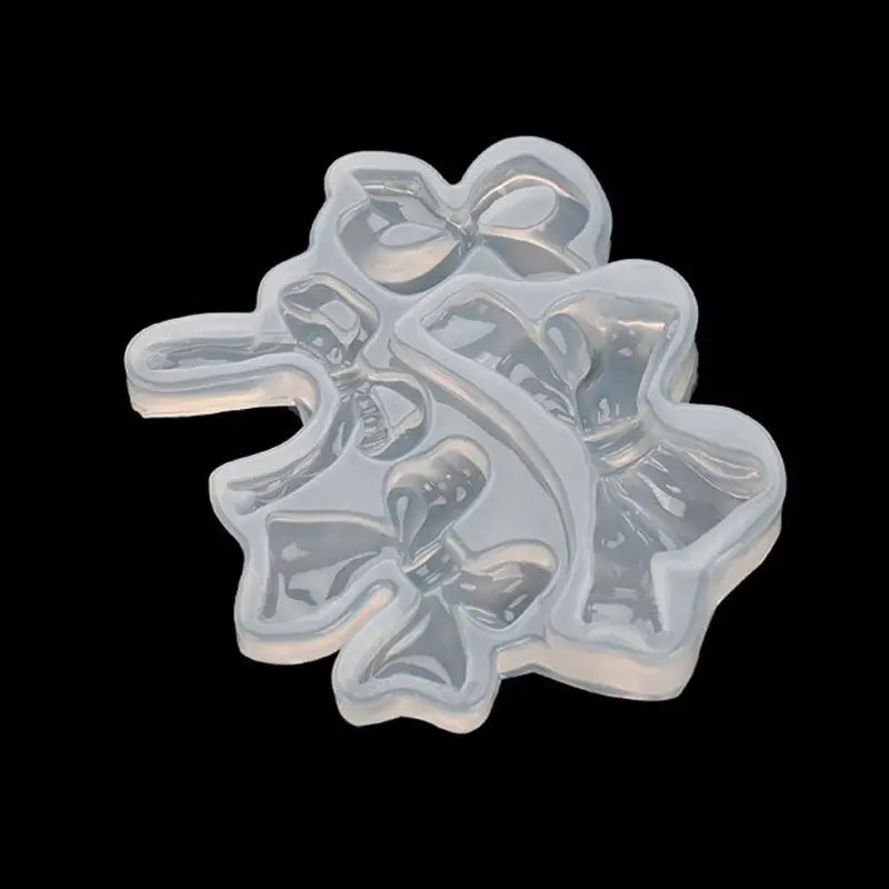 1 шт. лента с бантом силиконовая смола форма DIY Желе выстрел ручной работы