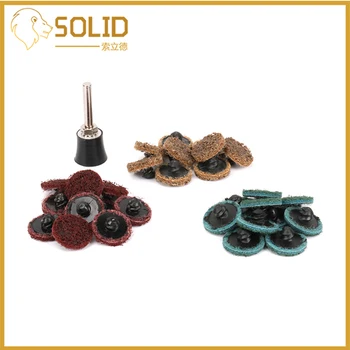 

1" Roloc Sanding Discs 30Pcs Medium Surface Conditioning R-Type Change Disc with Roloc Disc Pad Holder
