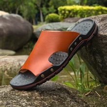 Мужские летние шлепанцы; римские шлепанцы; пляжные шлепанцы; удобные повседневные тапочки на плоской подошве с открытым носком; Всесезонная обувь для дома и улицы