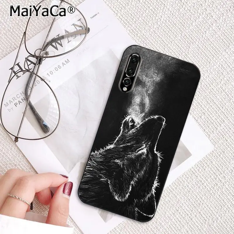 MaiYaCa волк чехол для телефона с рисунком в виде животного для huawei P20 P30 P20Pro P20Lite P30Lite Psmart P10 9lite - Цвет: A8