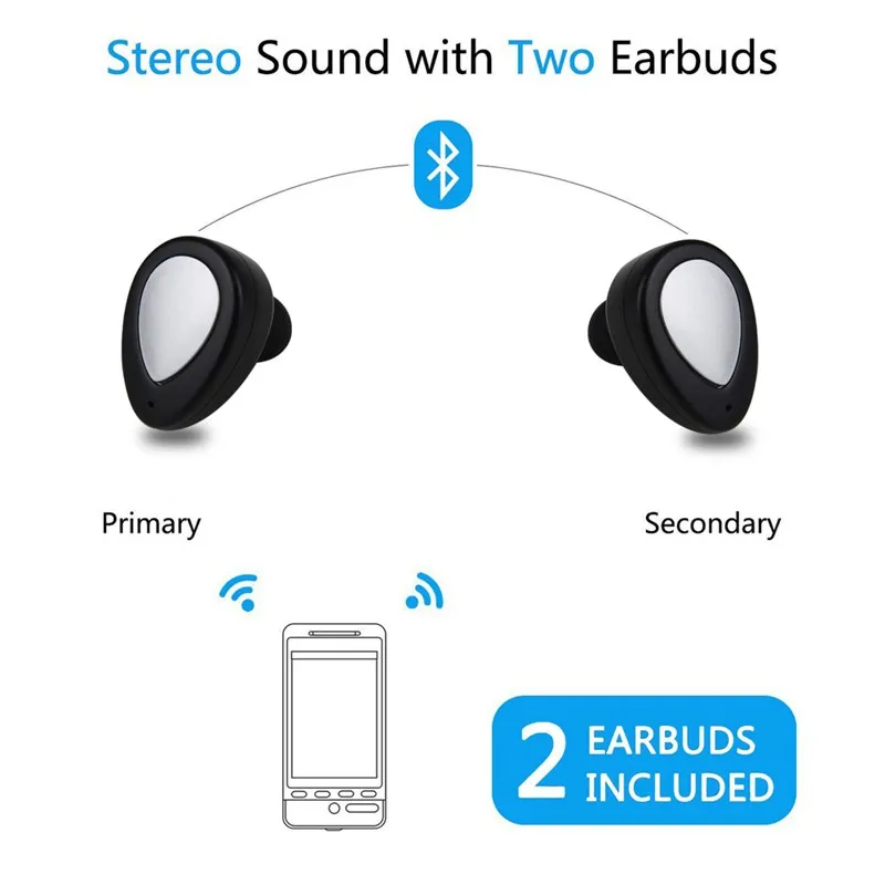 Мини TWS Беспроводная Bluetooth стерео гарнитура наушники-вкладыши гарнитура