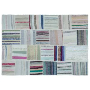 

Handmade Multicolor Vintage Patchwork Rug Area Rug 158x222 Cm-5'2''X7'3''