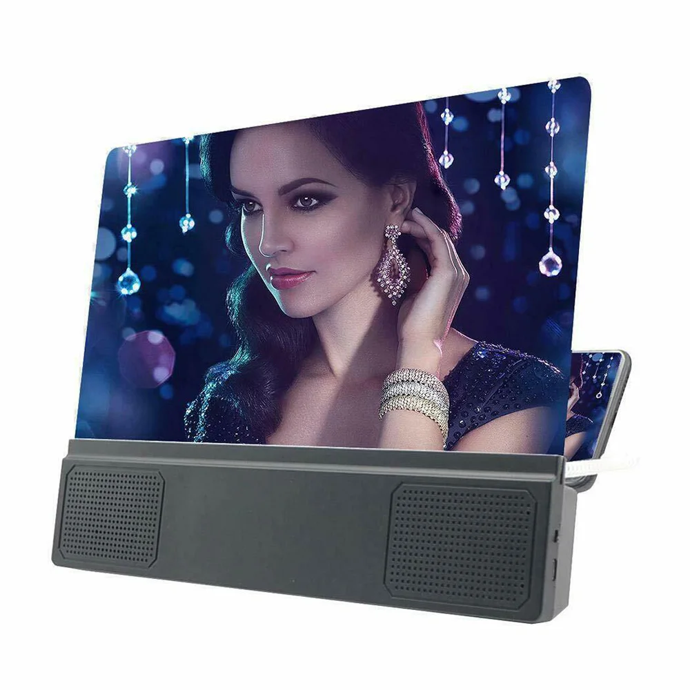 3D экран Лупа мобильный телефон Bluetooth стерео динамик HD усилитель