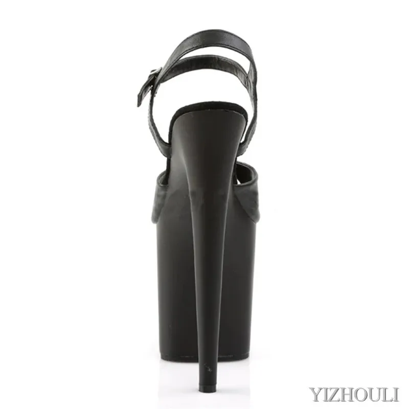 8 inch, summer sandals, pole shoes for parties and nightclubs, cross buckled vamp, 20 cm high heel models, dancing shoes