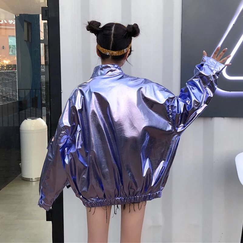 Harajuku куртка оверсайз для женщин весна осень Новое поступление верхняя одежда пальто хип хоп Уличная свободные BF стиль куртки
