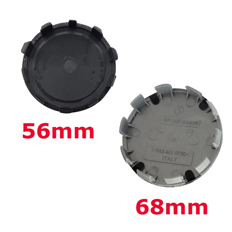 20 unids/lote de tapas centrales para rueda de coche, conjunto de borde central, accesorios para BMW, azul, blanco, negro, blanco, 56mm, 68mm, 10 pines