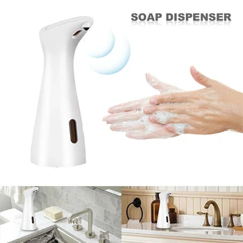 

Hot 200ml White Automatic Touchless Infrared Motion Sensor Liquid Dish Hands Free Liquid Soap Dispenser for Bathroom & Kitchen