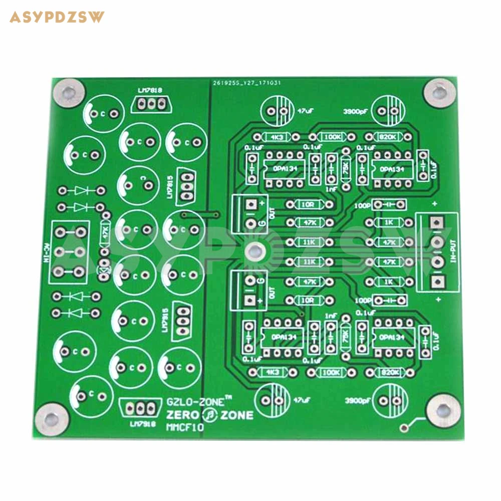 MMCF10 HIFI LP фонограф MM Усилитель RIAA Phono предусилитель PCB/DIY комплект/готовая плата|phono