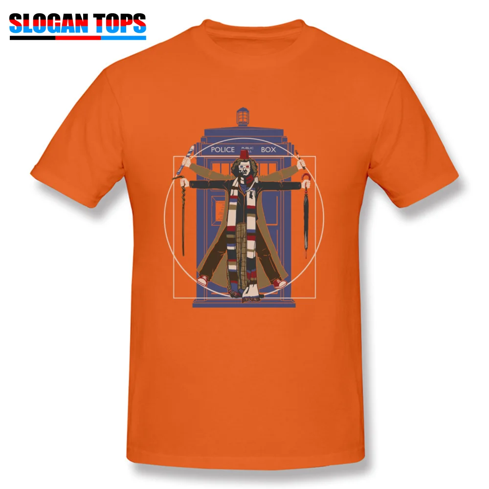 Casual Vitr-Whovian_Doctor_9861 T Shirts for Men Hip Hop Father Day O-Neck 100% Cotton Short Sleeve T Shirts Tops Shirts Vitr-Whovian_Doctor_9861 orange