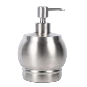 

550Ml Stainless Steel Soap Dispenser Pump Lotion Bottle Kitchen Bathroom Detergent Shampoo Shower Hand Wash Bottle Pump Holder