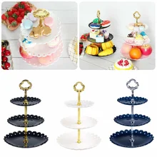 3 уровня маленький/большой кекс стенд тарелка Свадьба День рождения Рождество Хэллоуин вечерние торт десерт Конфеты Дисплей Башня