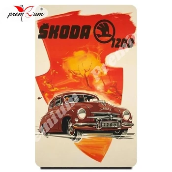 

Fridge magnet souvenir Skoda Репринт винтажного постера