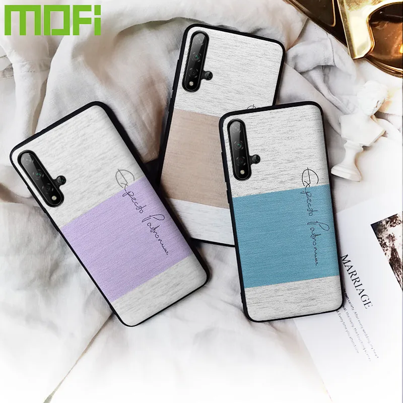 Для huawei nova 5t Чехол ударопрочный задняя крышка nova 5t ткань силиконовый capas coque MOFi nova 5t Роскошный чехол