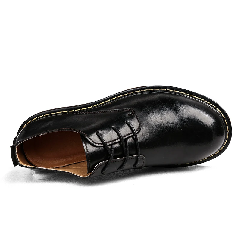 Новое поступление, мужские ботинки на плоской подошве со шнуровкой, брендовая Уличная обувь, устойчивые мужские безопасные Туфли-оксфорды, модная обувь Roupas Masculina