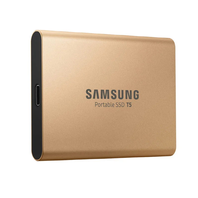 Gold samsung T5 SSD 500GB 1 ТБ внешний твердотельный диск USB3.1 type-C портативный жесткий диск для ноутбука Настольный ПК - Цвет: Gold