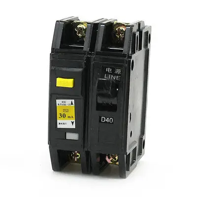 DZ12LE-63 пластиковый корпус автоматический выключатель 1P+ N 3000A 40Amp 220 V/380 V AC