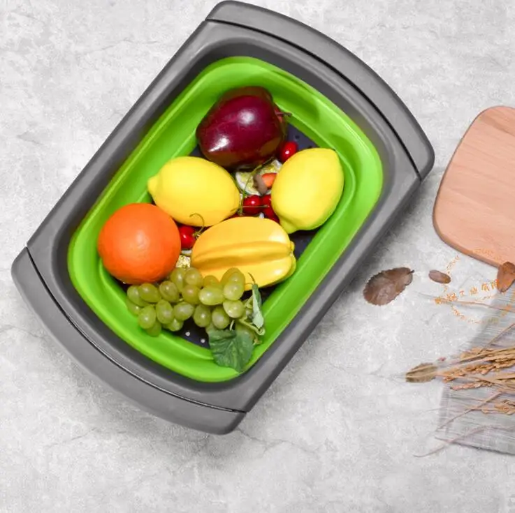 Foldable-Drain-Baskets-Collapsible-Kitchen-Silicone-Strainer-Noodles-Fruit-Vegetable-Washing-Strainers-Bowls-CF-52 (4)