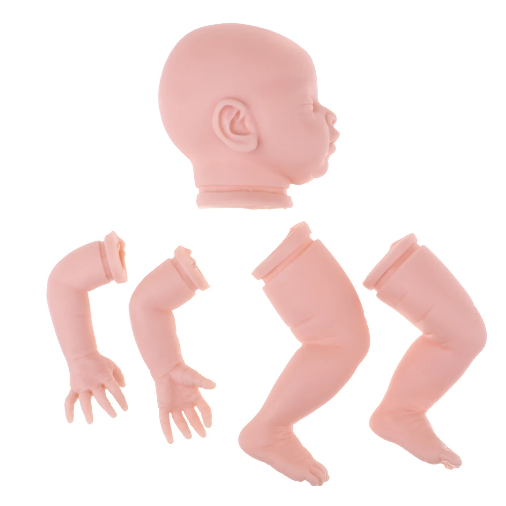 22 дюймов Настоящее прикосновение мягкий силиконовый Reborn наборы для сна кукла пустая голова конечности плесень и ткань тела DIY аксессуары для изготовления