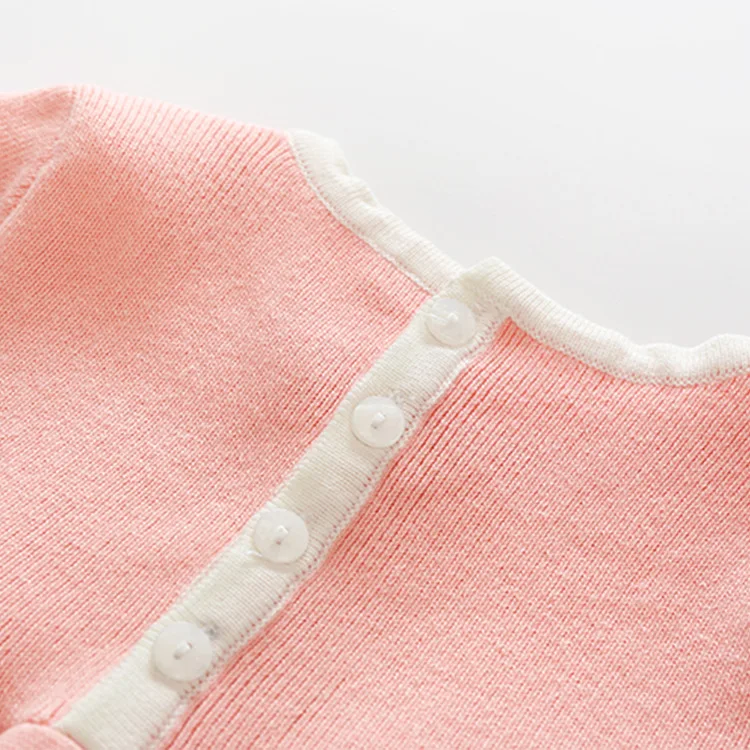 

Spring And Autumn New Style Girls Skirt Female Baby Infant Cotton Knitted Sweater Dress Seven Celebrity Style Pink Dress