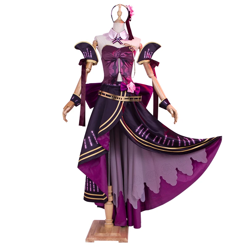 Аниме игра Luka Cos Vocaloid 10th юбилей память Униформа платье Лолита косплей костюм косплей
