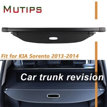 

Mutips 1Set Car Rear Trunk Cargo Cover For Kia Sorento 2013 2014 Car-styling Black Security Shield Shade Auto accessories