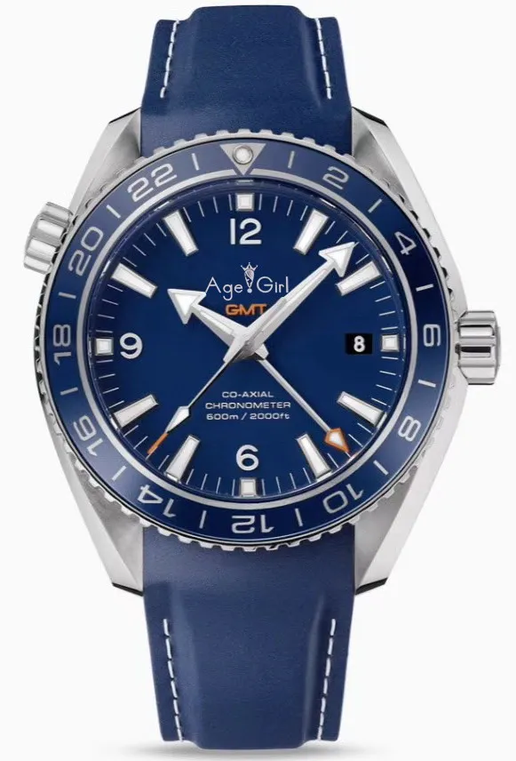 

Luxury Brand New Men Automatic Mechanical Independent GMT Waterproof Silver Blue Rubber Ceramic Bezel Stainless Steel 007 Watch