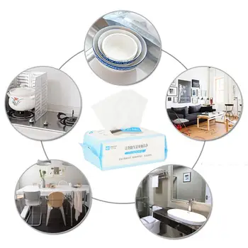 

Disposable Tissue Kitchen Cleaner Oil Absorption Eco-friendly Machine Wash Reusable Dish Cloth Towel Household Cleaning Supplies