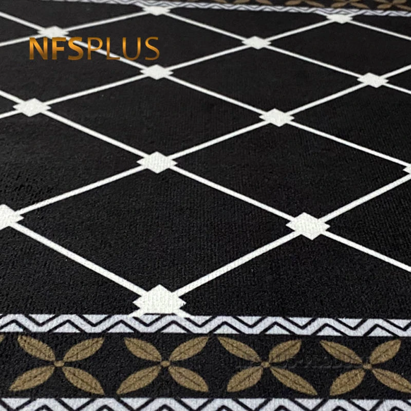 Geometric Kitchen Carpet Floor Mat Rugs Polyester Fiber Printed Home Decorative Anti-Slip Hallway Door Mats Entrance Doormat