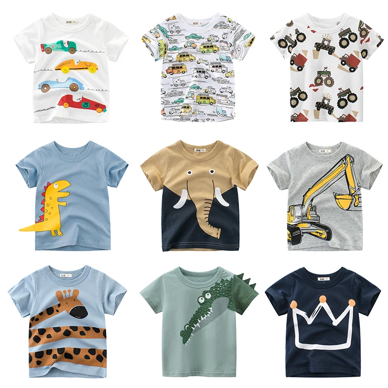 Camiseta para niños y niñas, camisetas de algodón con dibujos animados para niños y bebés camisetas camiseta poleras polera