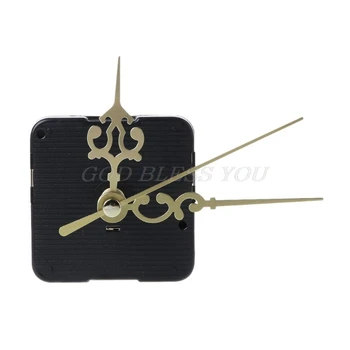 

DIY Quartz Clock Movement Mechanism Hands Wall Repair Tools Parts Silent Kit Set Gold Pointer 52