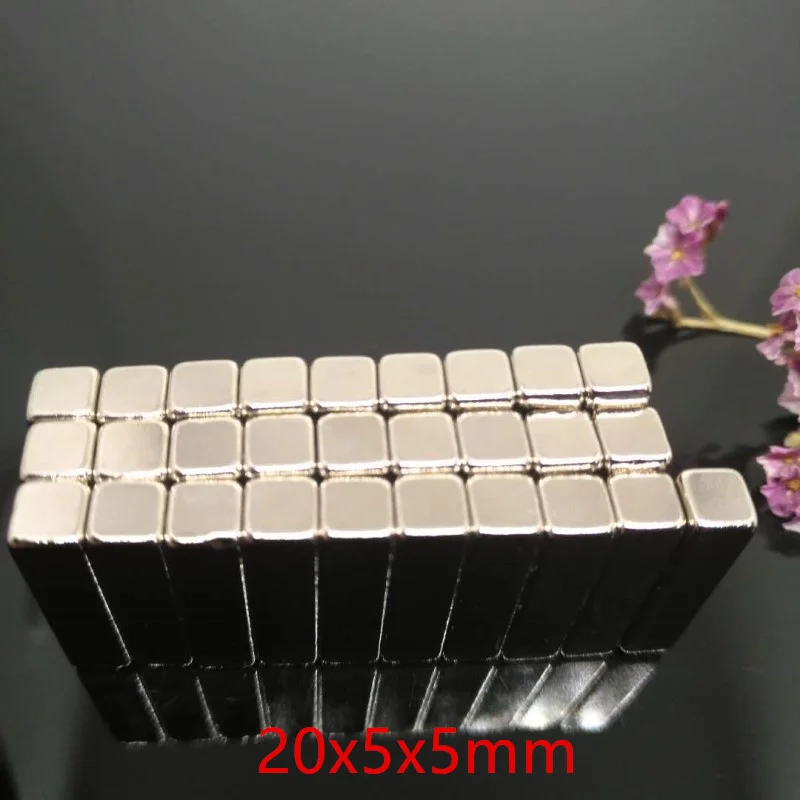 

Блок магнит 20x10x5 мм сильный квадратный 5/20/50 шт. неодимовый магнит N35 магнитные Imanes De Neodimio мощные редкоземельные магниты