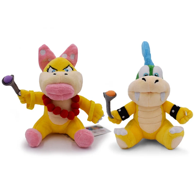 12 Styles Cute Koopalings Iggy Lemmy Roy Ludwig Morton Wendy Larry Plush Toy Soft Dolls for Kids Christmas Gifts