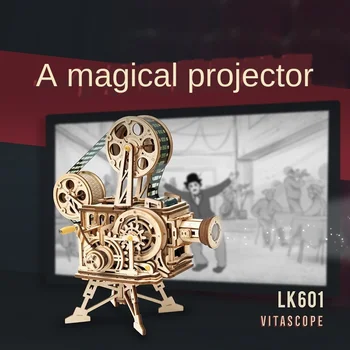 

Robotime Projector DIY Handmade Wooden Mechanical Transmission Model 3D Puzzle Creative Toy Gift
