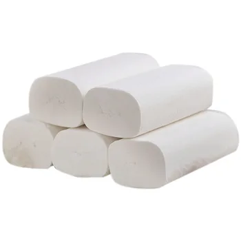 

12 Roll Toilet Paper Roll Paper Home Bath Toilet Tissue Cleaning Tissue Napkin Water Absorption 4-Layers Paper Towel