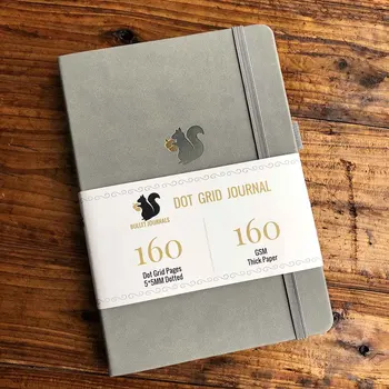 

squirrel LOGO bullet journal dotted notebook 160GSM paper 5*5 mm DOTS