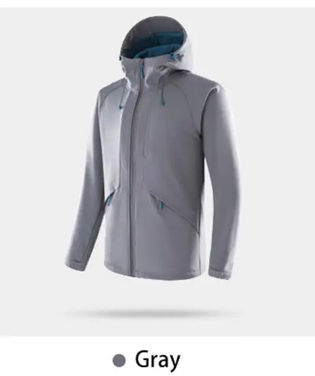Men Gray Facecozy для мужчин и женщин, для улицы, софтшелл, походные куртки, зимняя теплая Треккинговая куртка для кемпинга, рыбалки, альпинизма, спортивные ветровки - Цвет: Men Gray